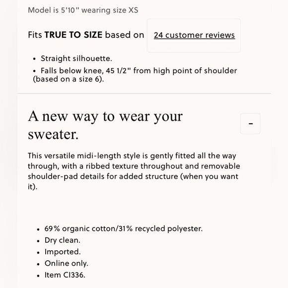 NWT J CREW Ribbed sweater-dress in Bone - Picture 5 of 7